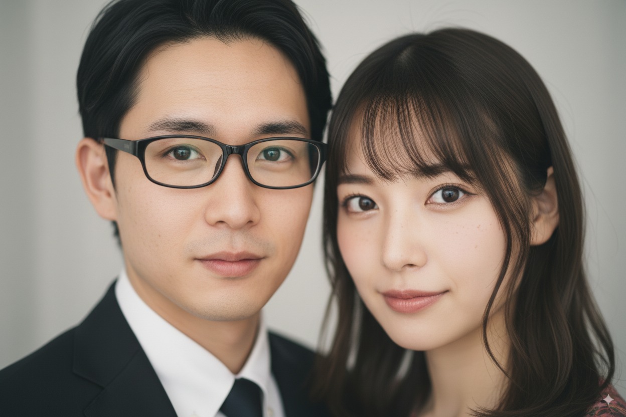 理系カップルのポートレート